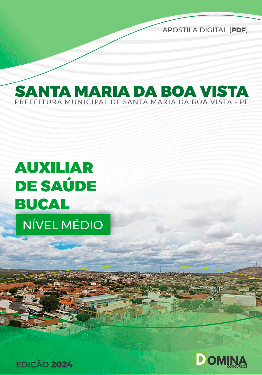 Pref Santa Maria Boa Vista PE 2024 Auxiliar de Saúde Bucal