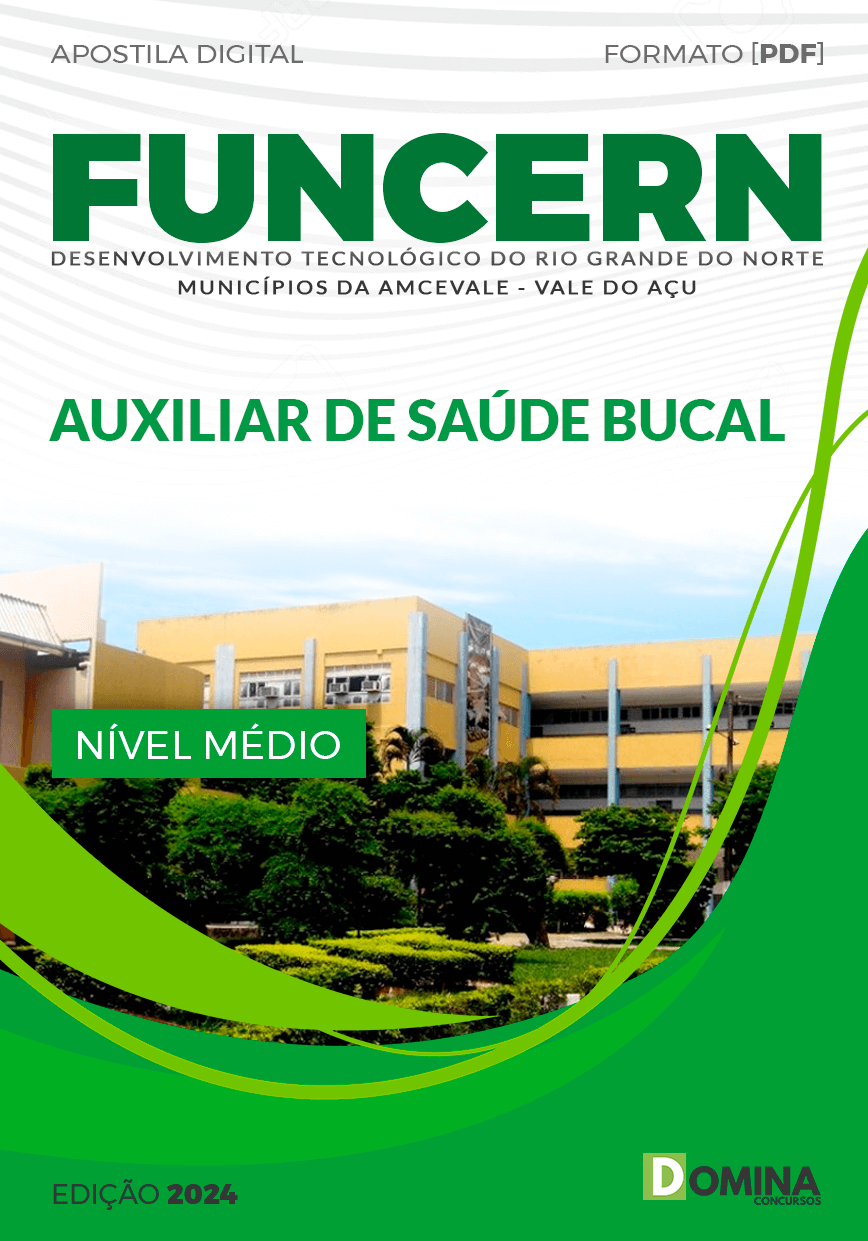 Apostila FUNCERN 2024 Auxiliar de Saúde Bucal