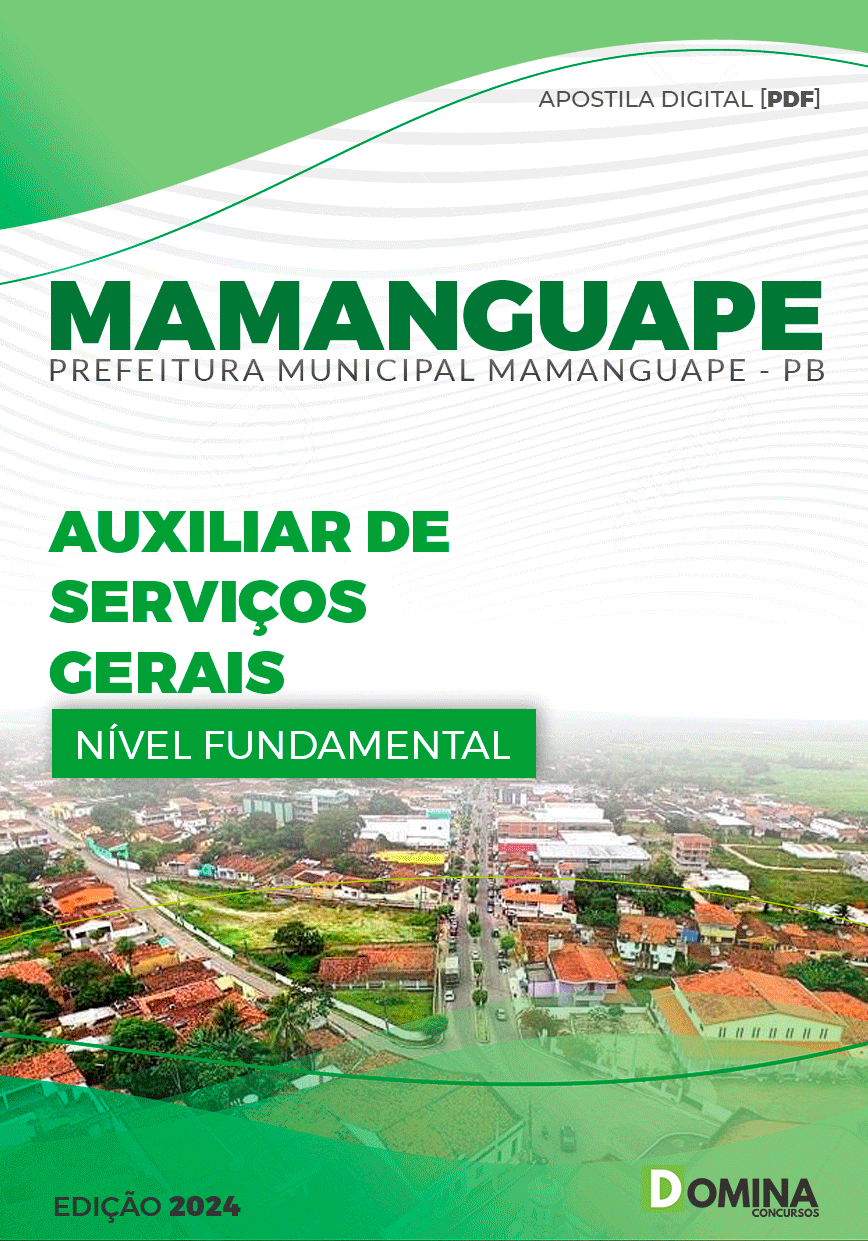 Apostila Pref Mamanguape PB 2024 Auxiliar de Serviços Gerais
