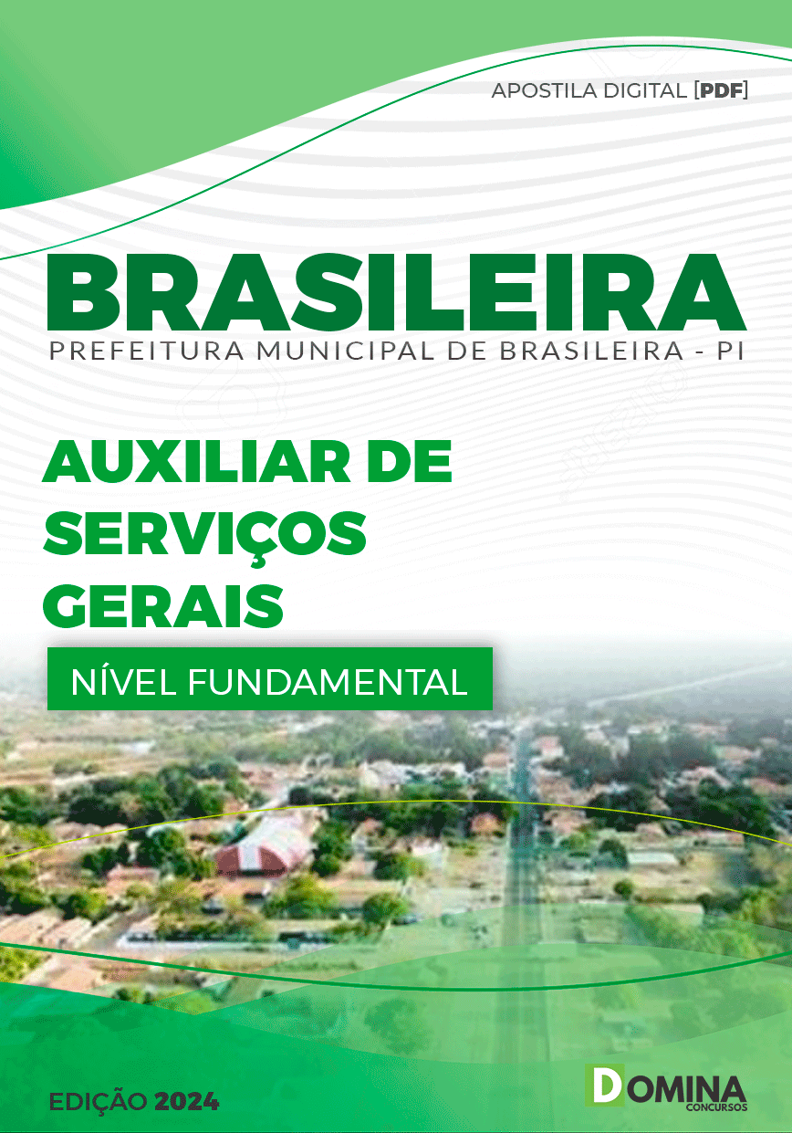 Apostila Pref Brasileira PI 2024 Auxiliar Serviços Gerais