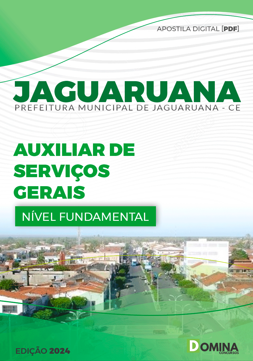 Apostila Pref Jaguaruana CE 2024 Auxiliar Serviços Gerais
