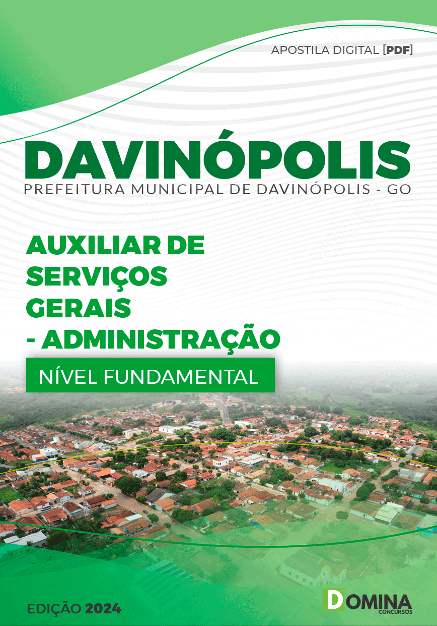 Apostila Pref Davinópolis GO 2024 Auxiliar Serviço Gerais