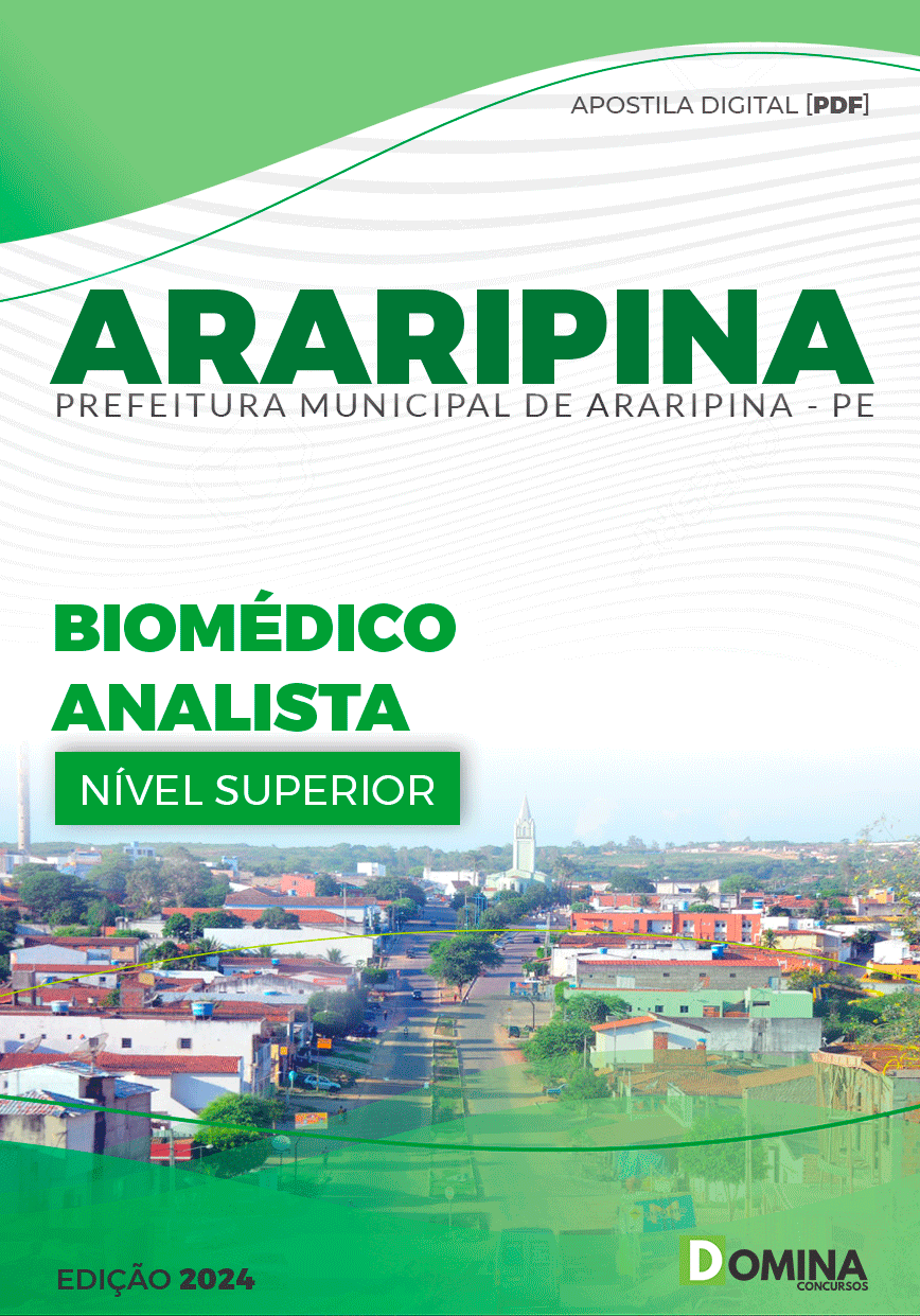 Apostila Pref Araripina PE 2024 Biomédico Analista