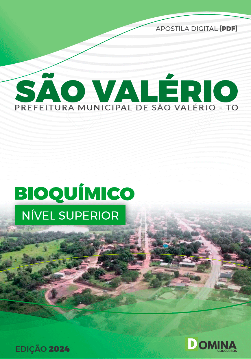 Apostila Pref São Valério do Tocantins 2024 Bioquímico