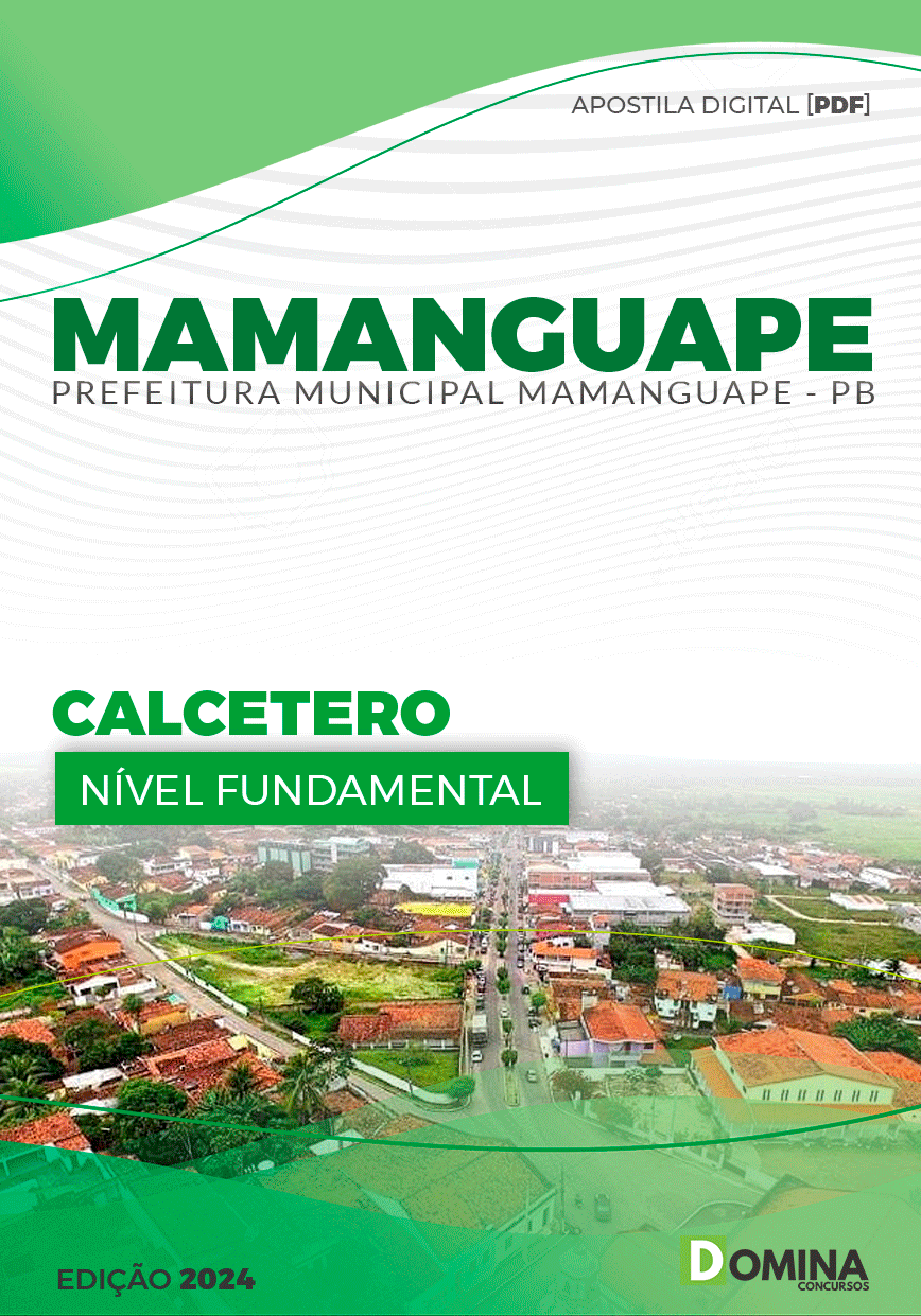 Apostila Pref Mamanguape PB 2024 Calceteiro