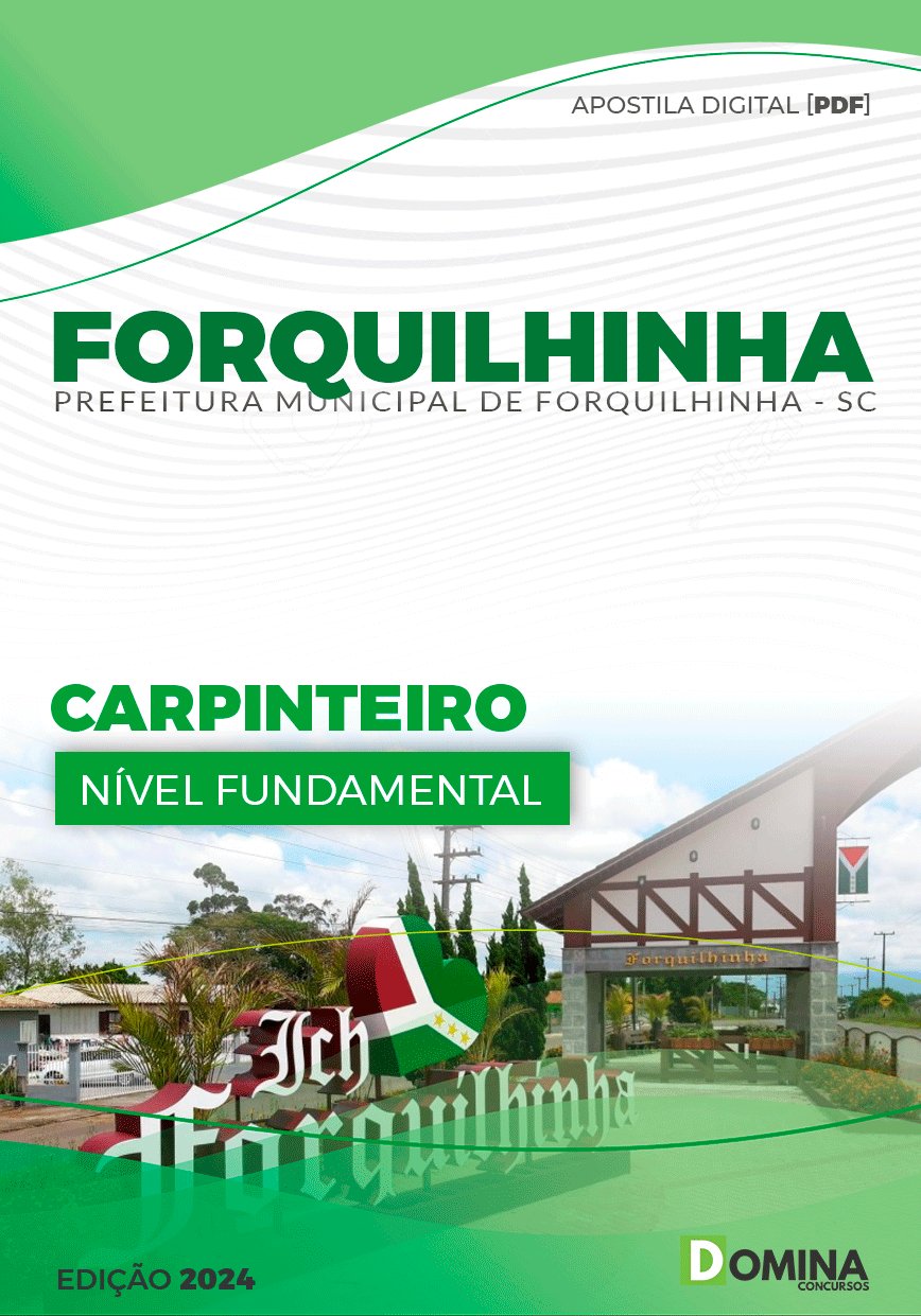 Apostila Pref Forquilhinha SC 2024 Carpinteiro