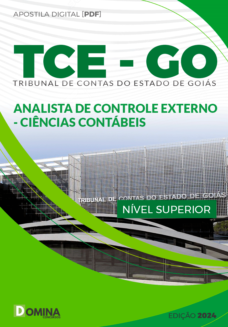 Apostila TCE GO 2024 Analista de Controle Ciências Contábeis