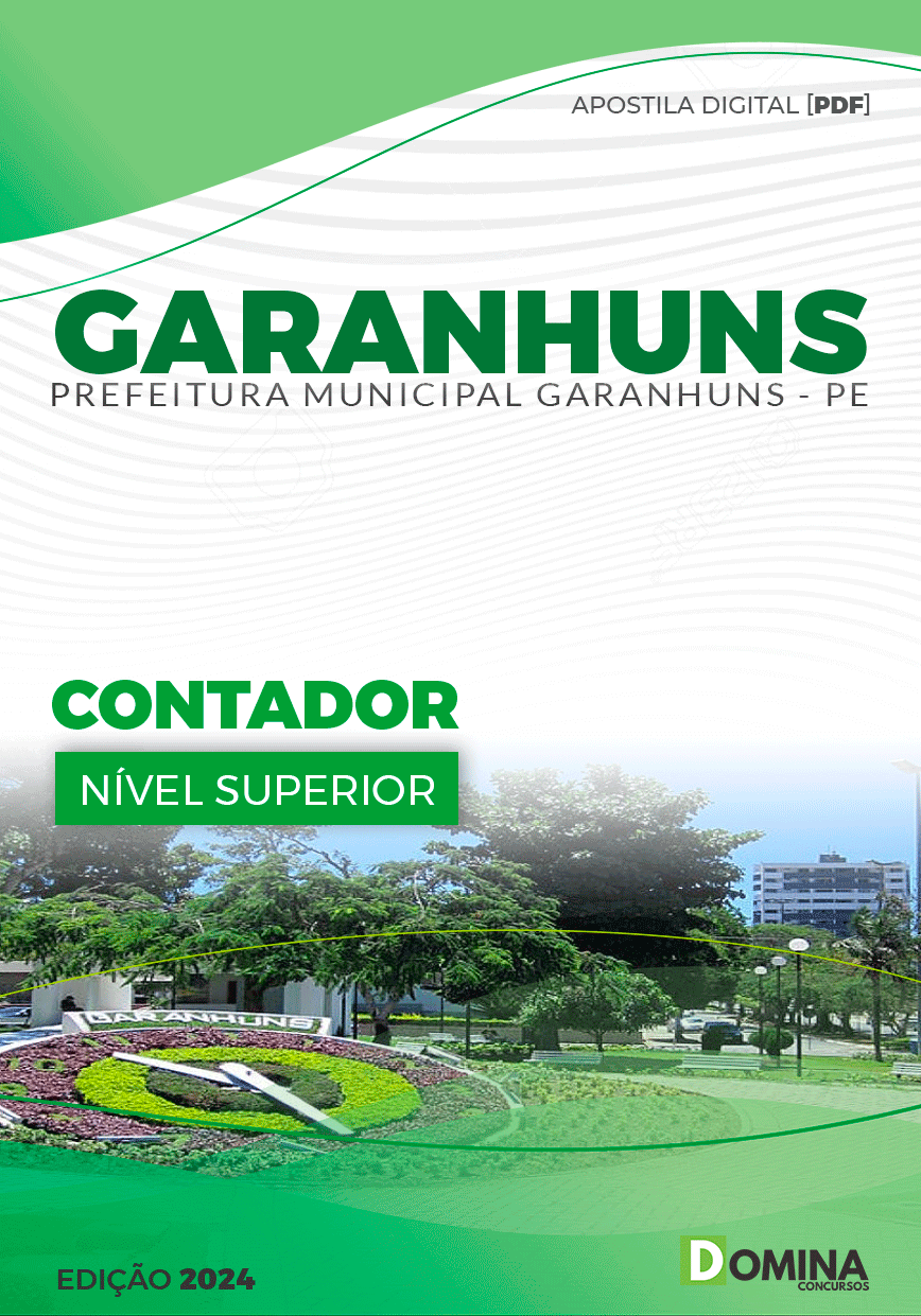 Apostila Pref Garanhuns PE 2024 Contador