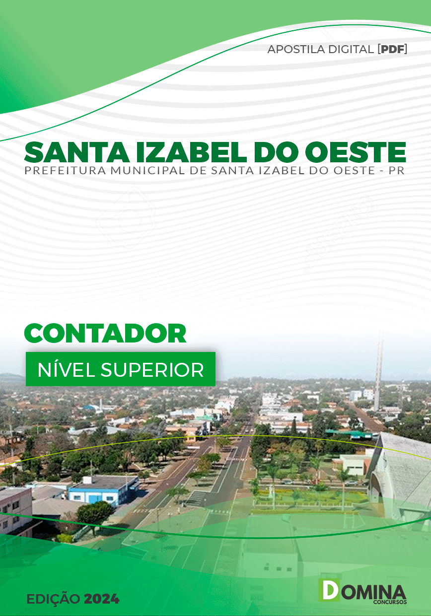 Apostila Pref Santa Izabel do Oeste PR 2024 Contador