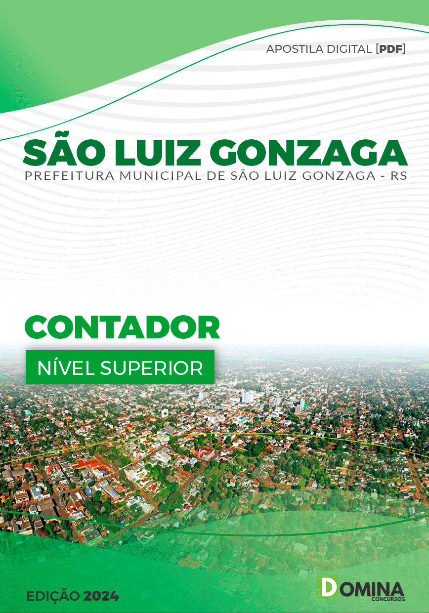 Apostila Pref São Luiz Gonzaga RS 2024 Contador