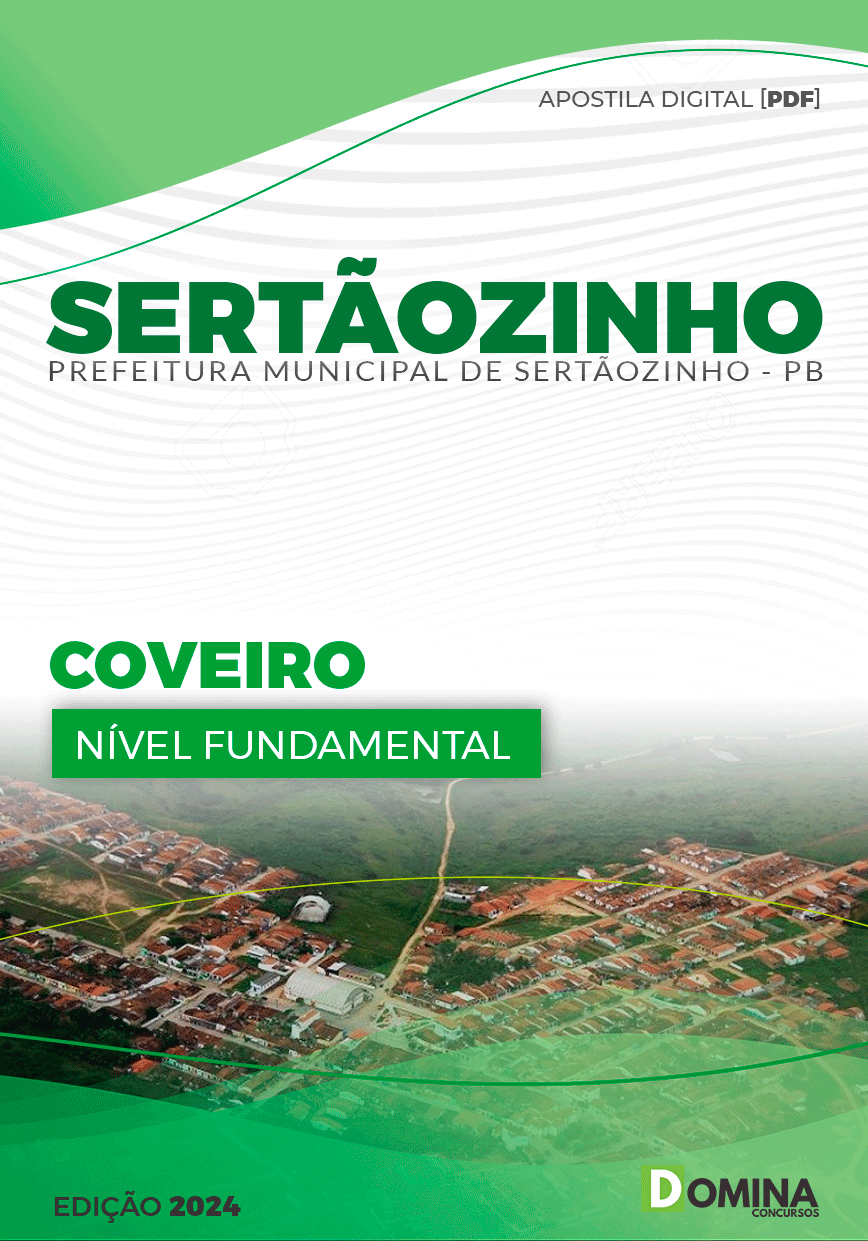 Apostila Pref Sertãozinho PB 2024 Coveiro