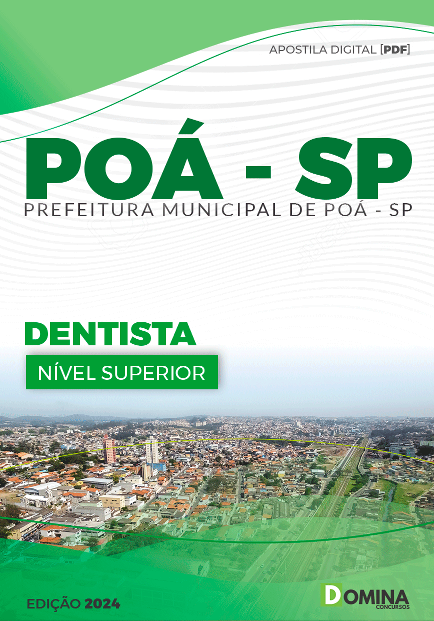 Apostila Pref Poá SP 2024 Dentista