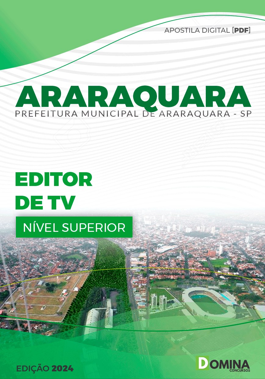 Apostila Pref Araraquara SP 2024 Editor de TV