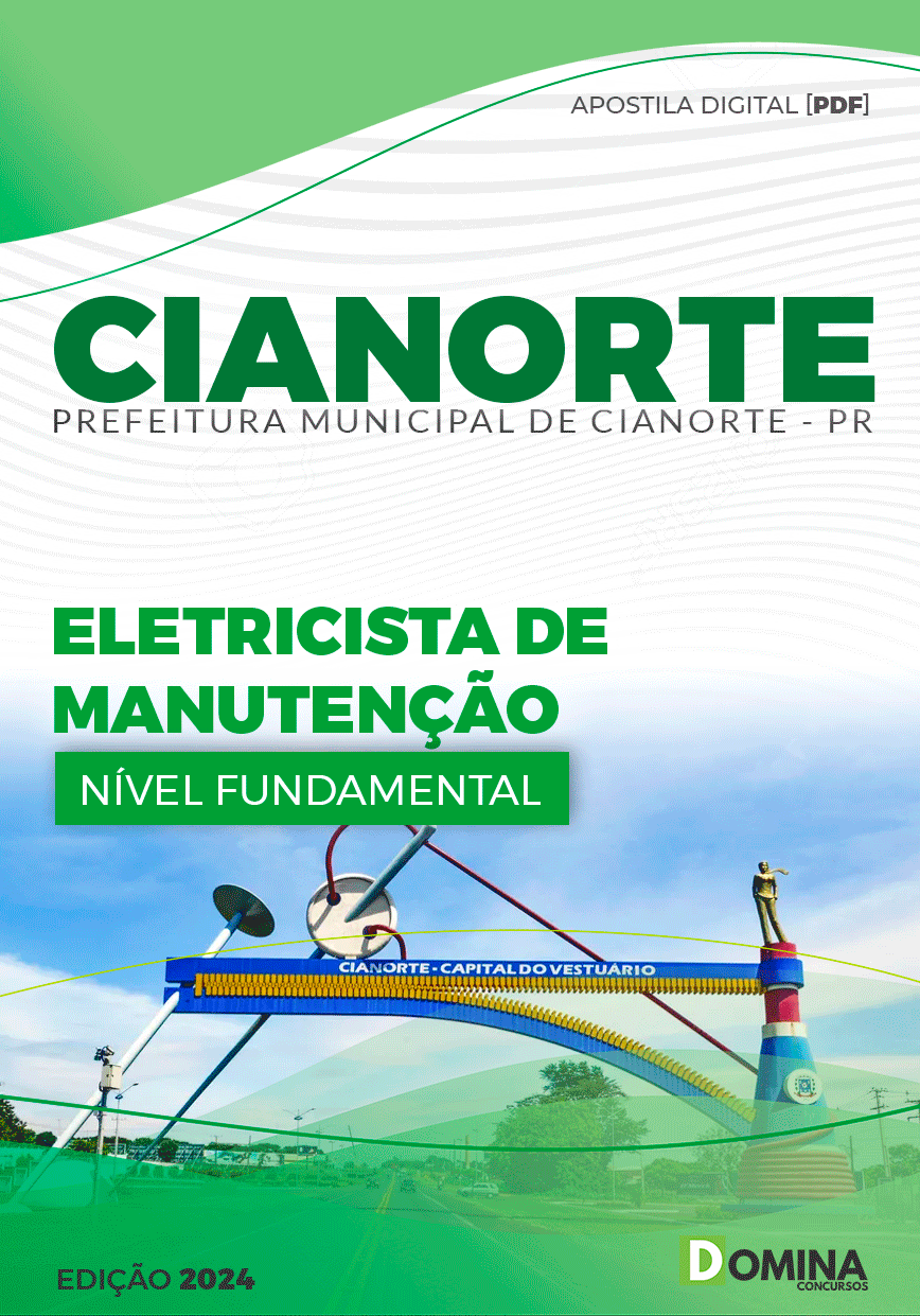 Apostila Pref Cianorte PR 2024 Eletricista Manutenção