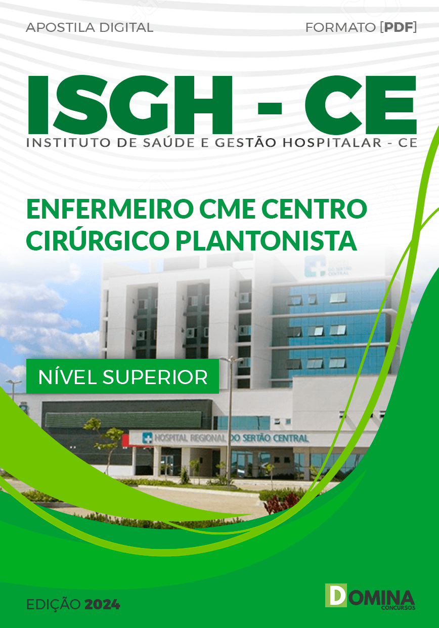 Apostila ISGH CE 2024 Enfermeira Cirúrgico Plantonista