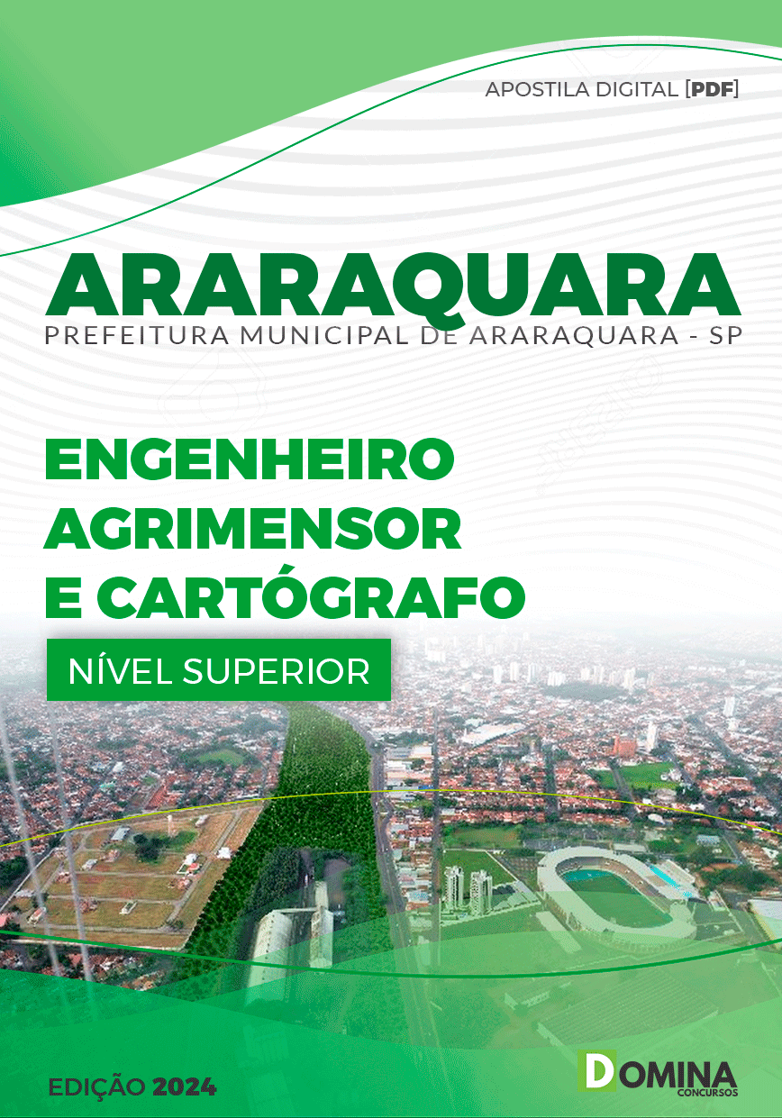 Pref Araraquara SP 2024 Engenheiro Agrimensor e Cartógrafo