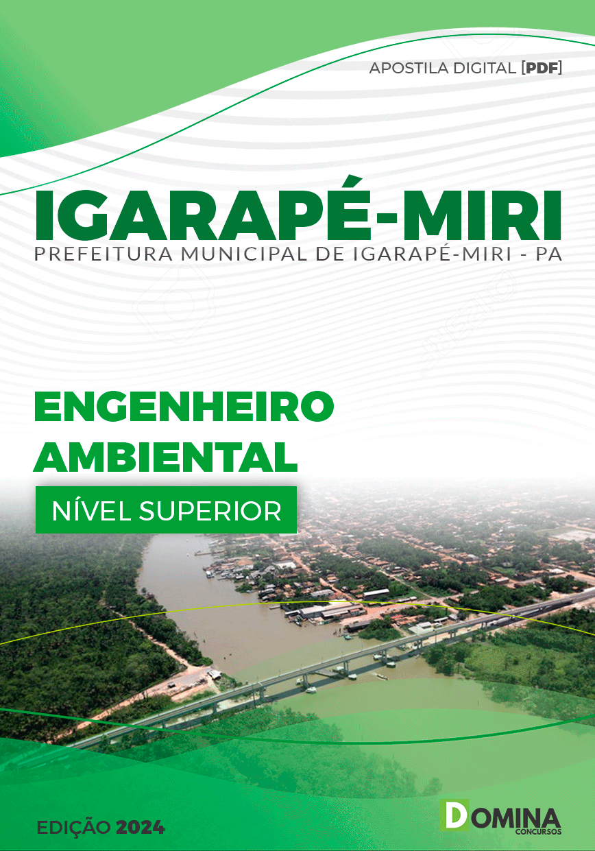 Apostila Pref Igarapé-Miri PA 2024 Engenheiro Ambiental