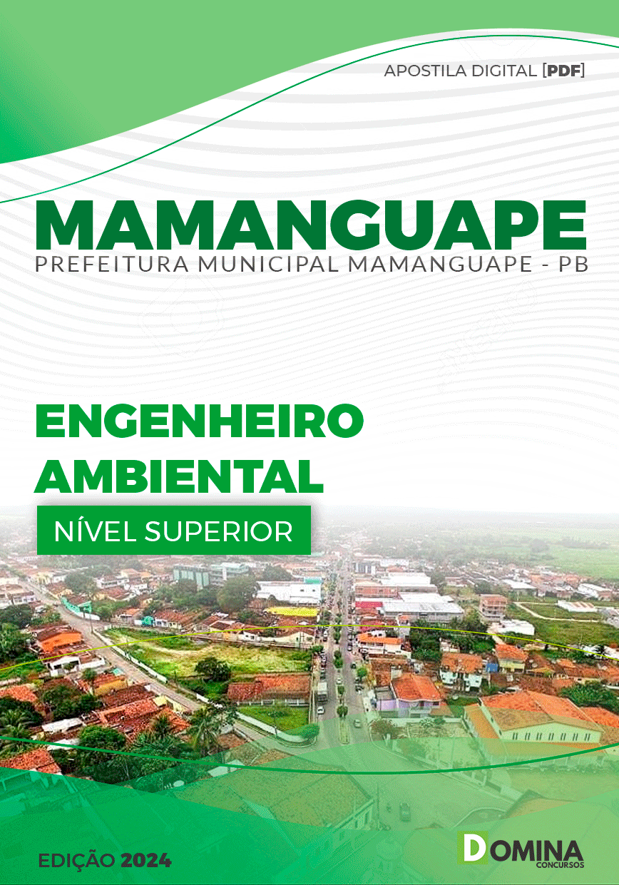 Apostila Pref Mamanguape PB 2024 Engenheiro Ambiental
