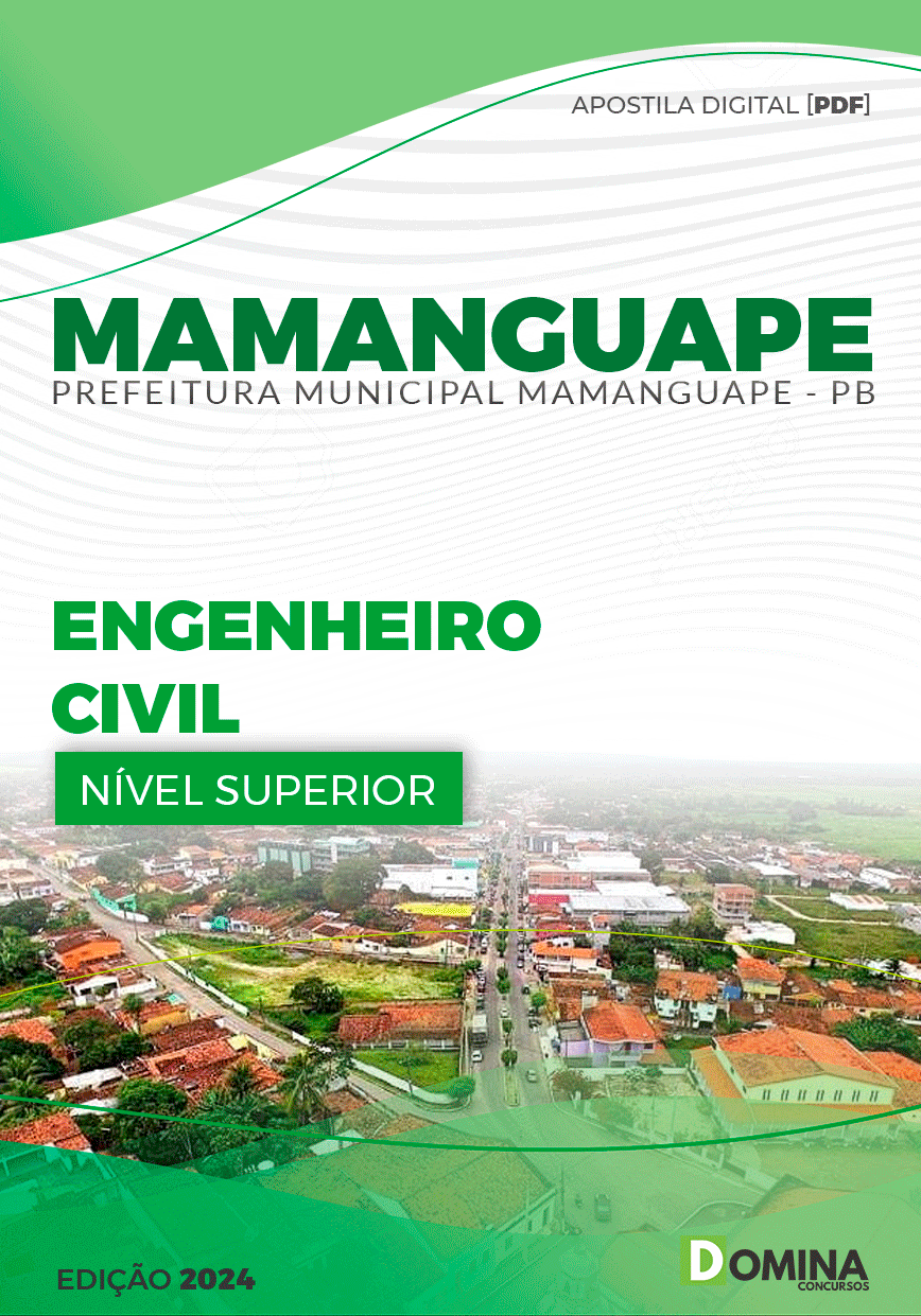 Apostila Pref Mamanguape PB 2024 Engenheiro Civil