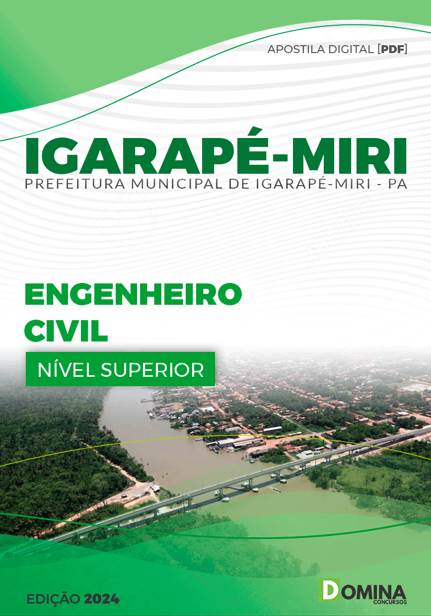 Apostila Pref Igarapé-Miri PA 2024 Engenheiro Civil