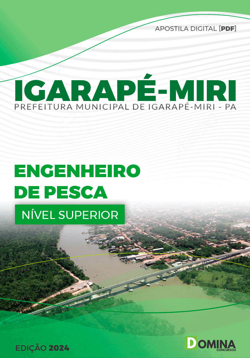 Apostila Pref Igarapé-Miri PA 2024 Engenheiro de Pesca