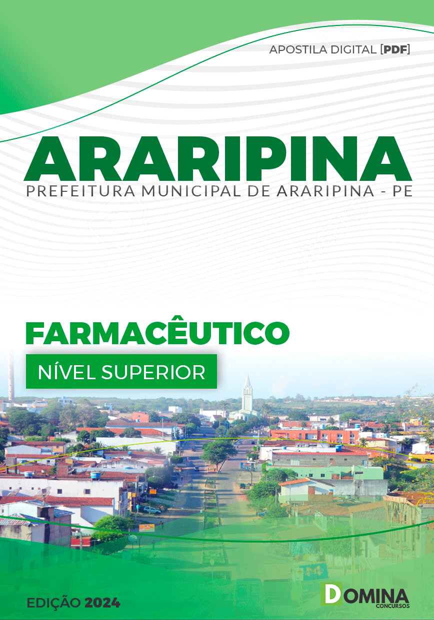 Apostila Pref Araripina PE 2024 Farmacêutico