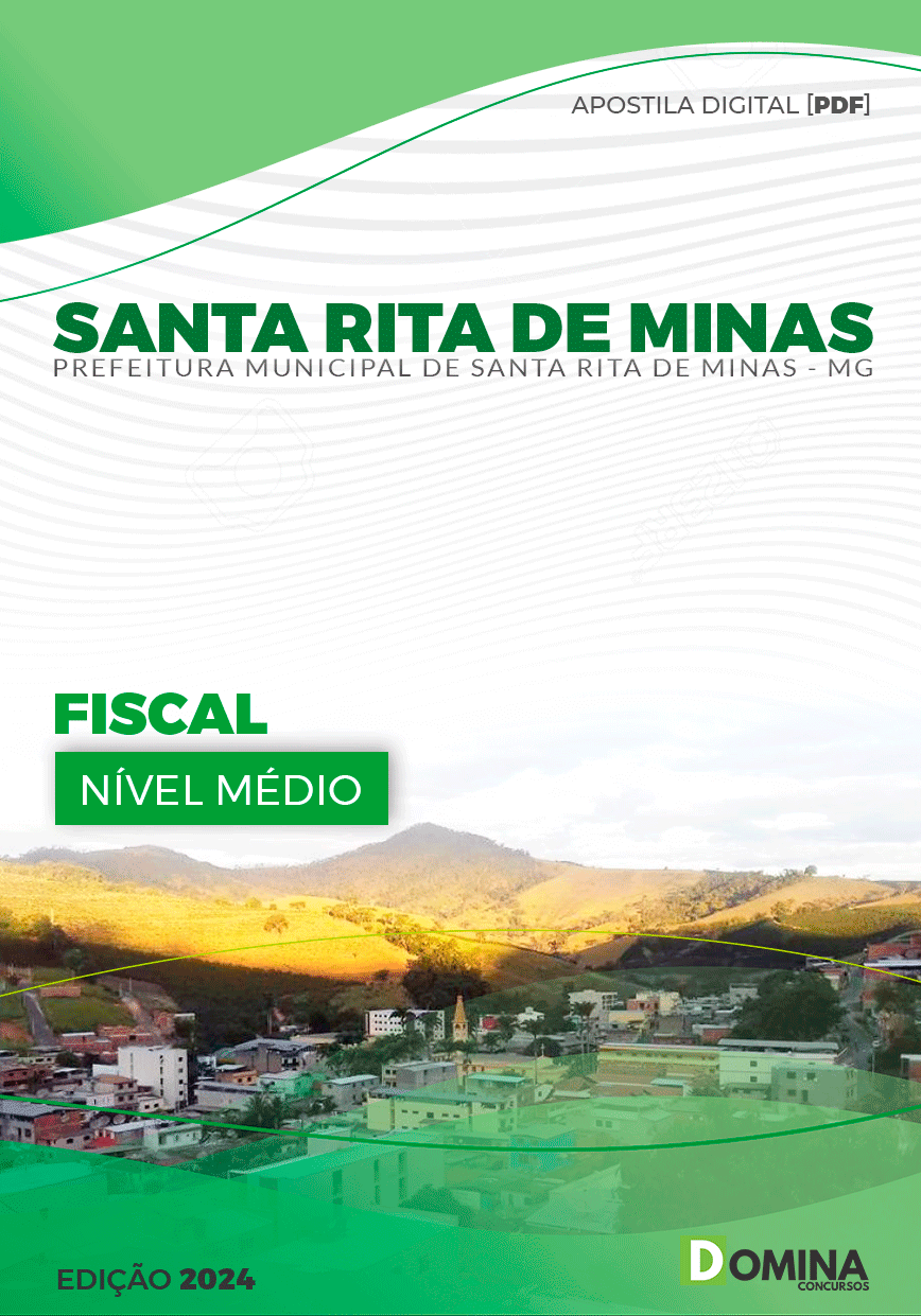 Apostila Pref Santa Rita Minas MG 2024 Fiscal