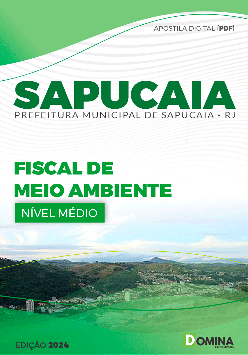 Apostila Pref Sapucaia RJ 2024 Fiscal de Meio Ambiente