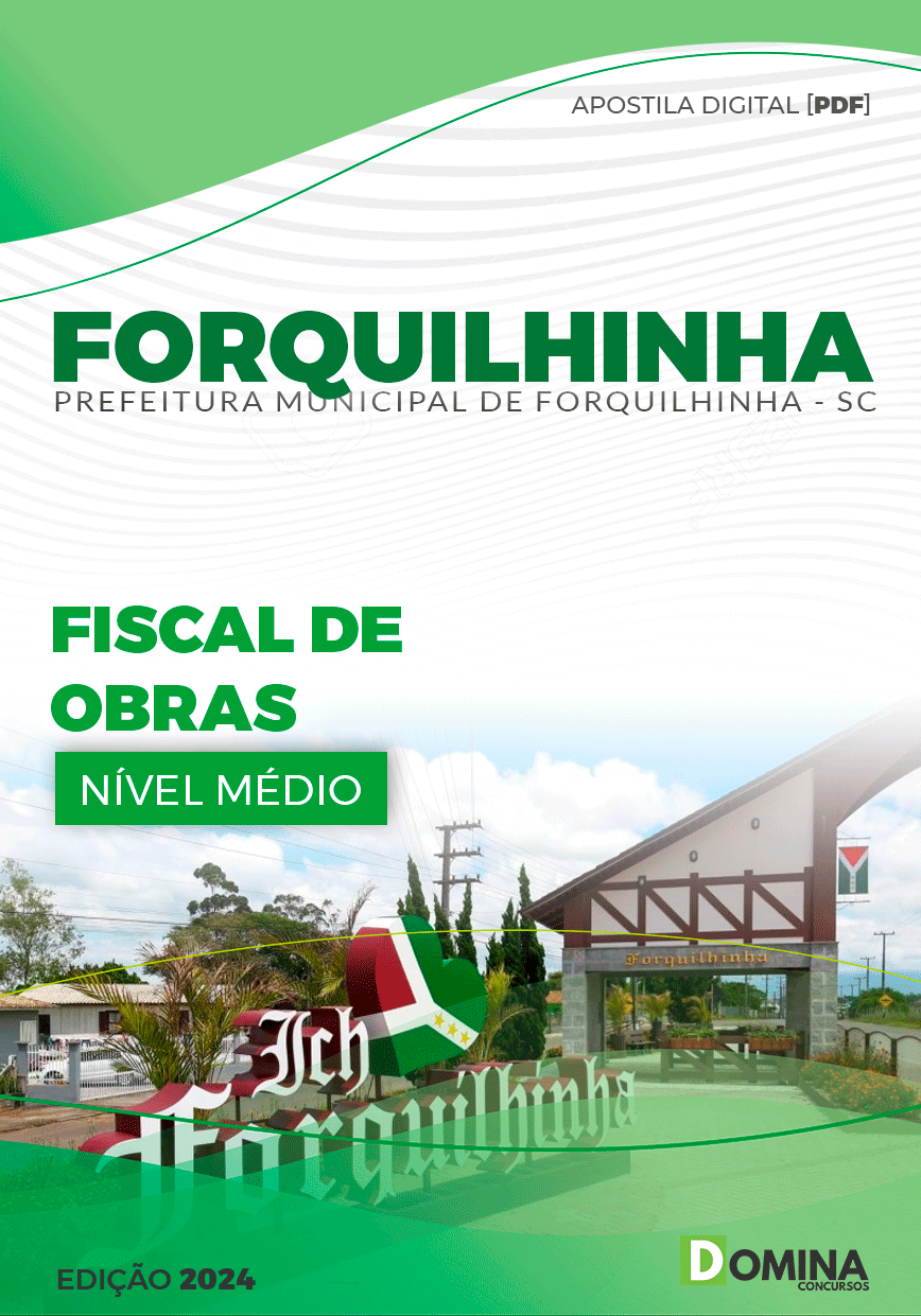 Apostila Pref Forquilhinha SC 2024 Fiscal de Obras