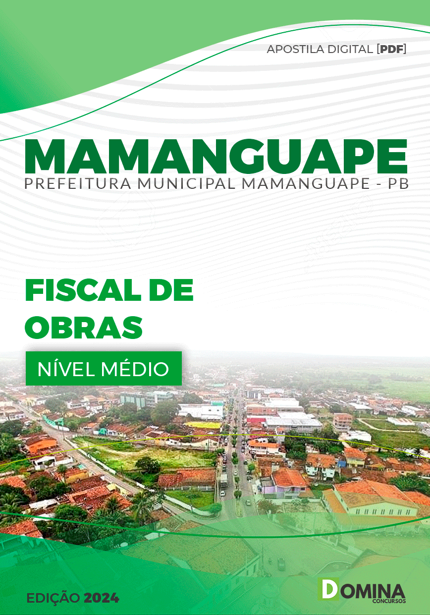 Apostila Pref Mamanguape PB 2024 Fiscal de Obras