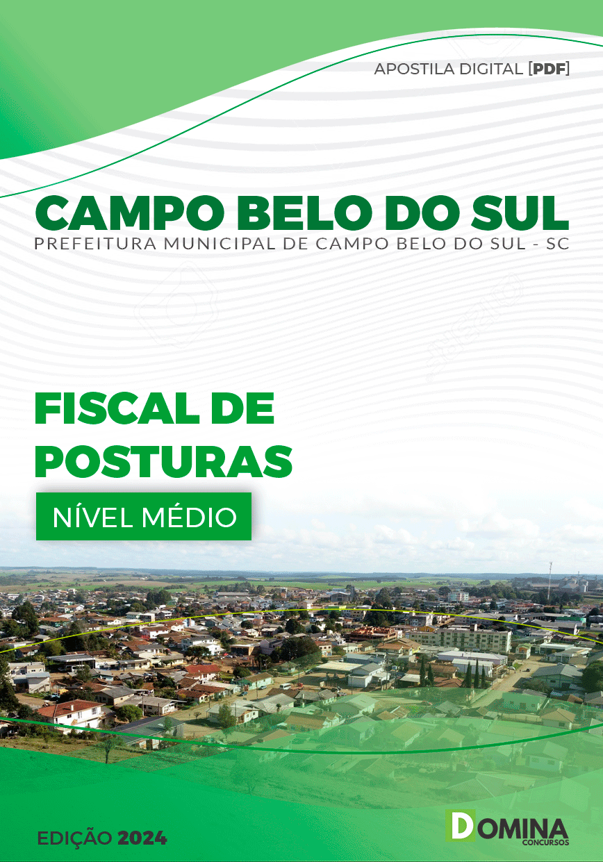 Pref Campo Belo do Sul SC 2024 Fiscal de Posturas