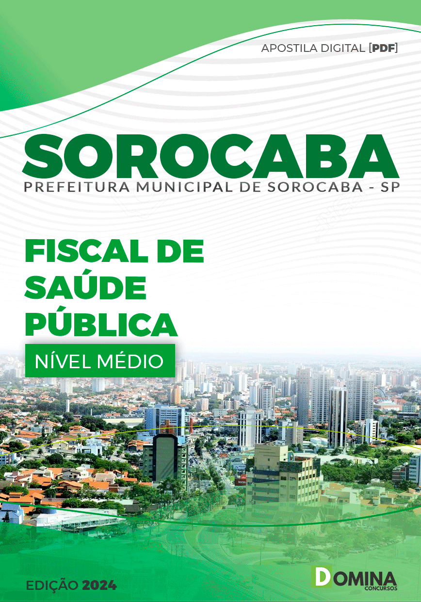 Apostila Pref Sorocaba SP 2024 Fiscal de Saúde Pública