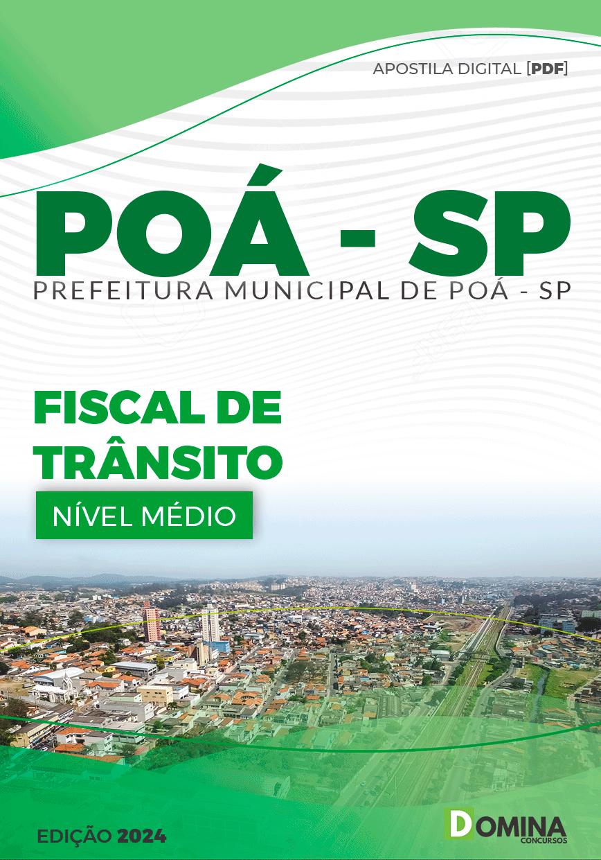 Apostila Pref Poá SP 2024 Fiscal de Trânsito