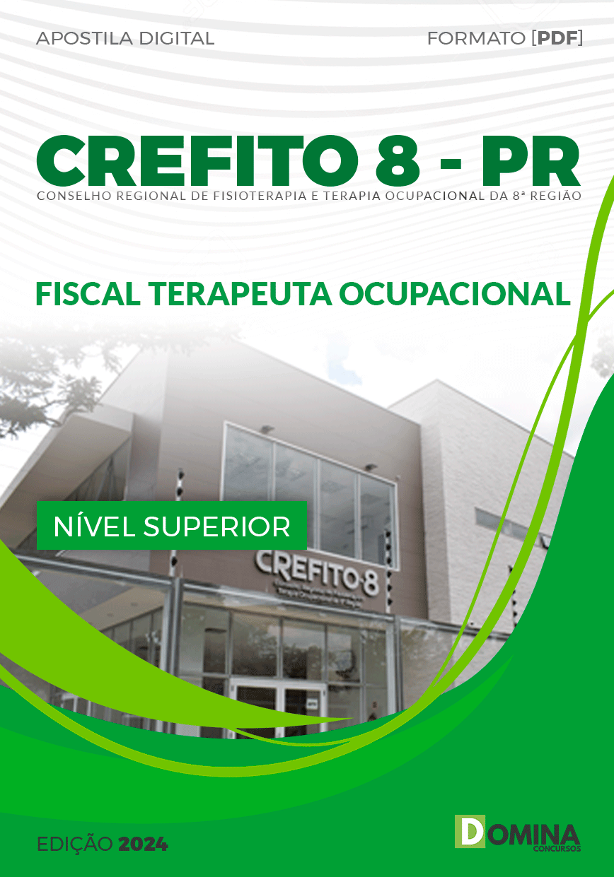 Apostila CREFITO 8 PR 2024 Fiscal Terapeuta Ocupacional