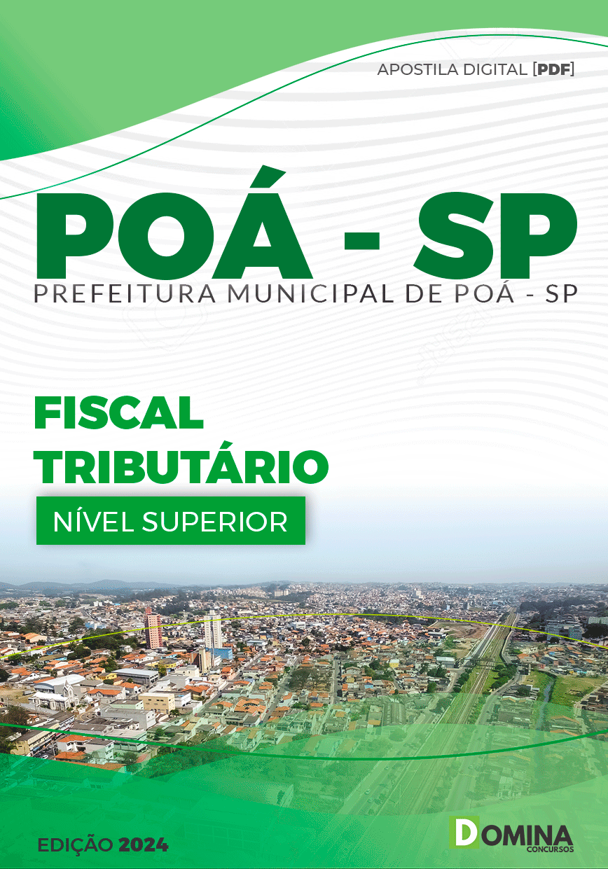 Apostila Pref Poá SP 2024 Fiscal Tributário