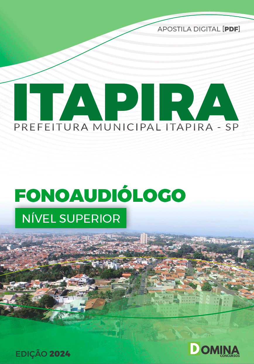 Apostila Pref Itapira SP 2024 Fonoaudiólogo