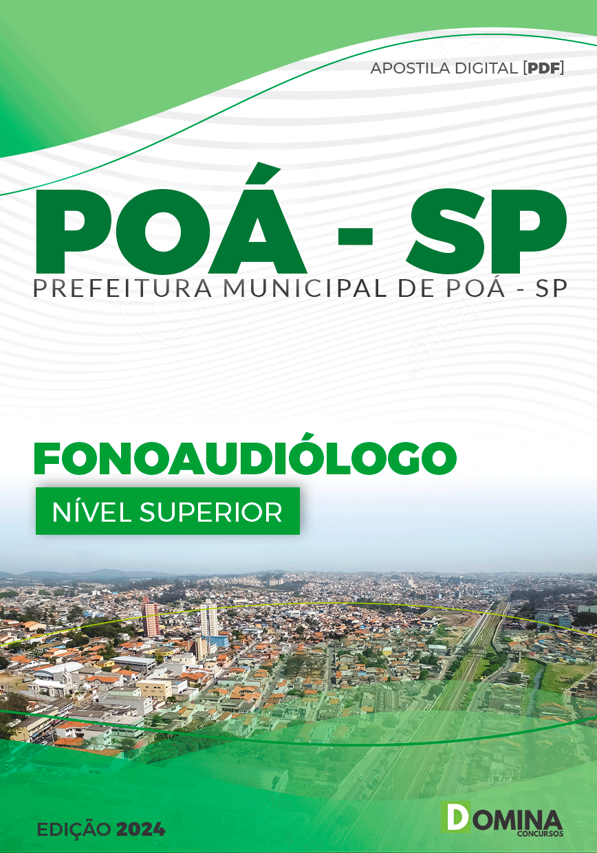 Apostila Pref Poá SP 2024 Fonoaudiólogo