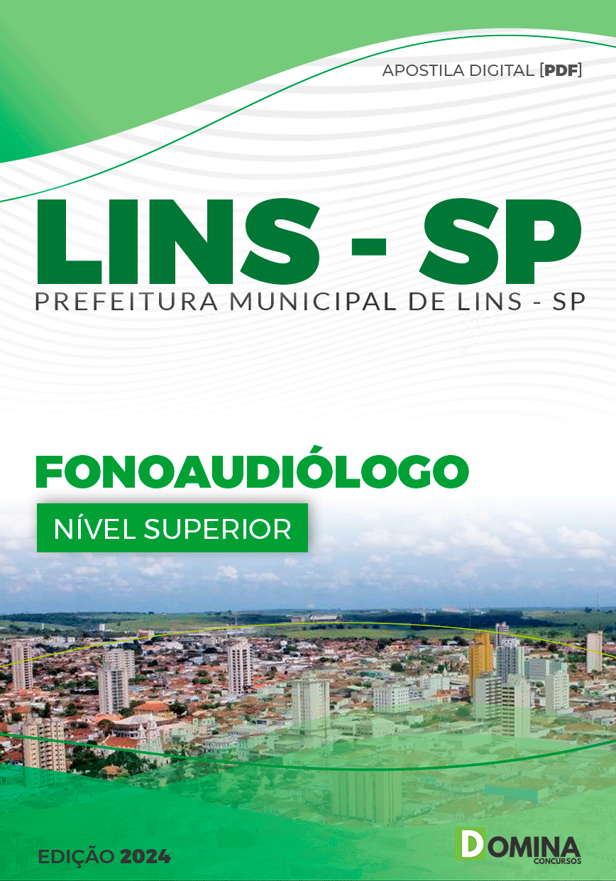 Apostila Concurso Pref Lins SP 2024 Fonoaudiólogo