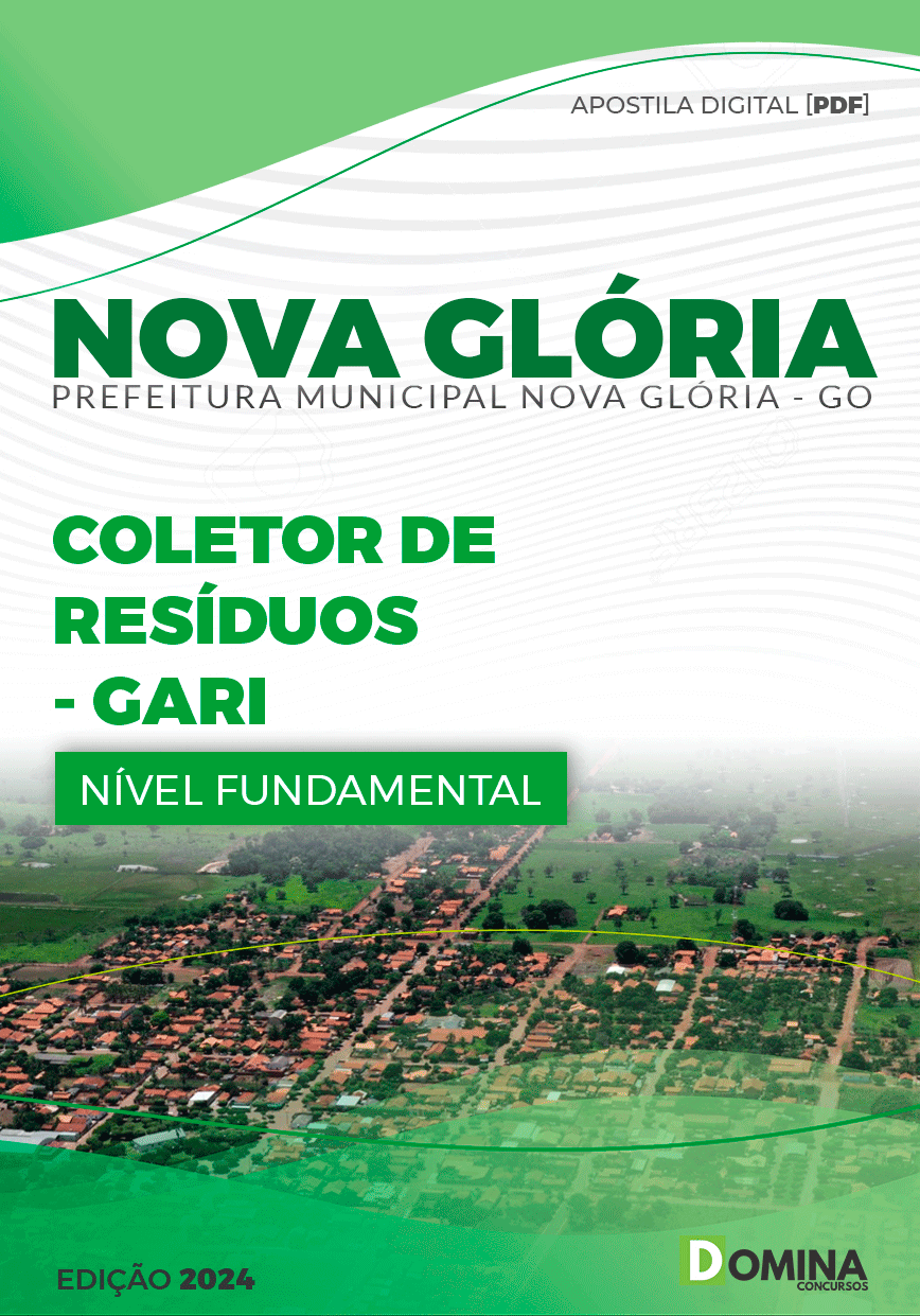Apostila Pref Nova Glória GO 2024 Coletor de Resíduos Gari