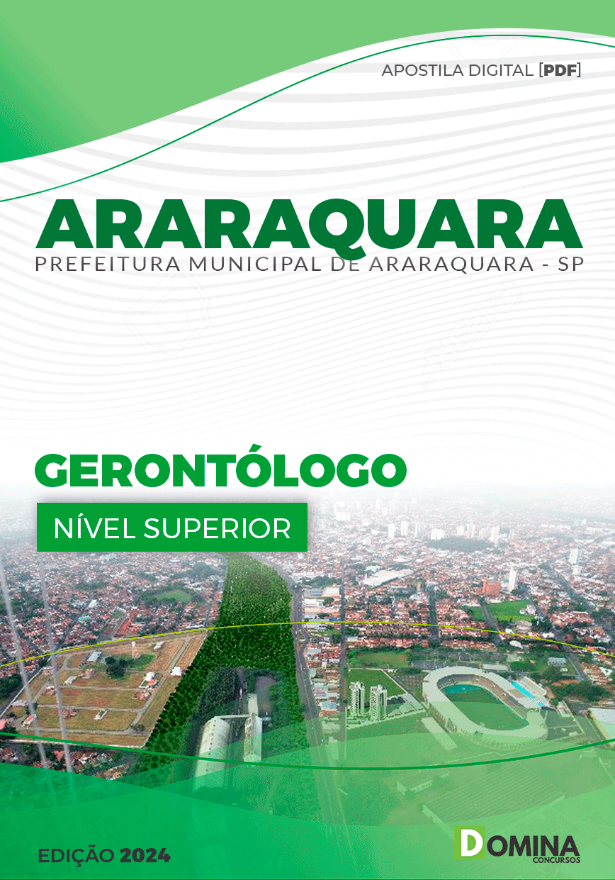 Apostila Pref Araraquara SP 2024 Gerontólogo