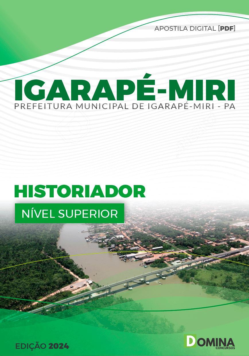 Apostila Pref Igarapé-Miri PA 2024 Historiador