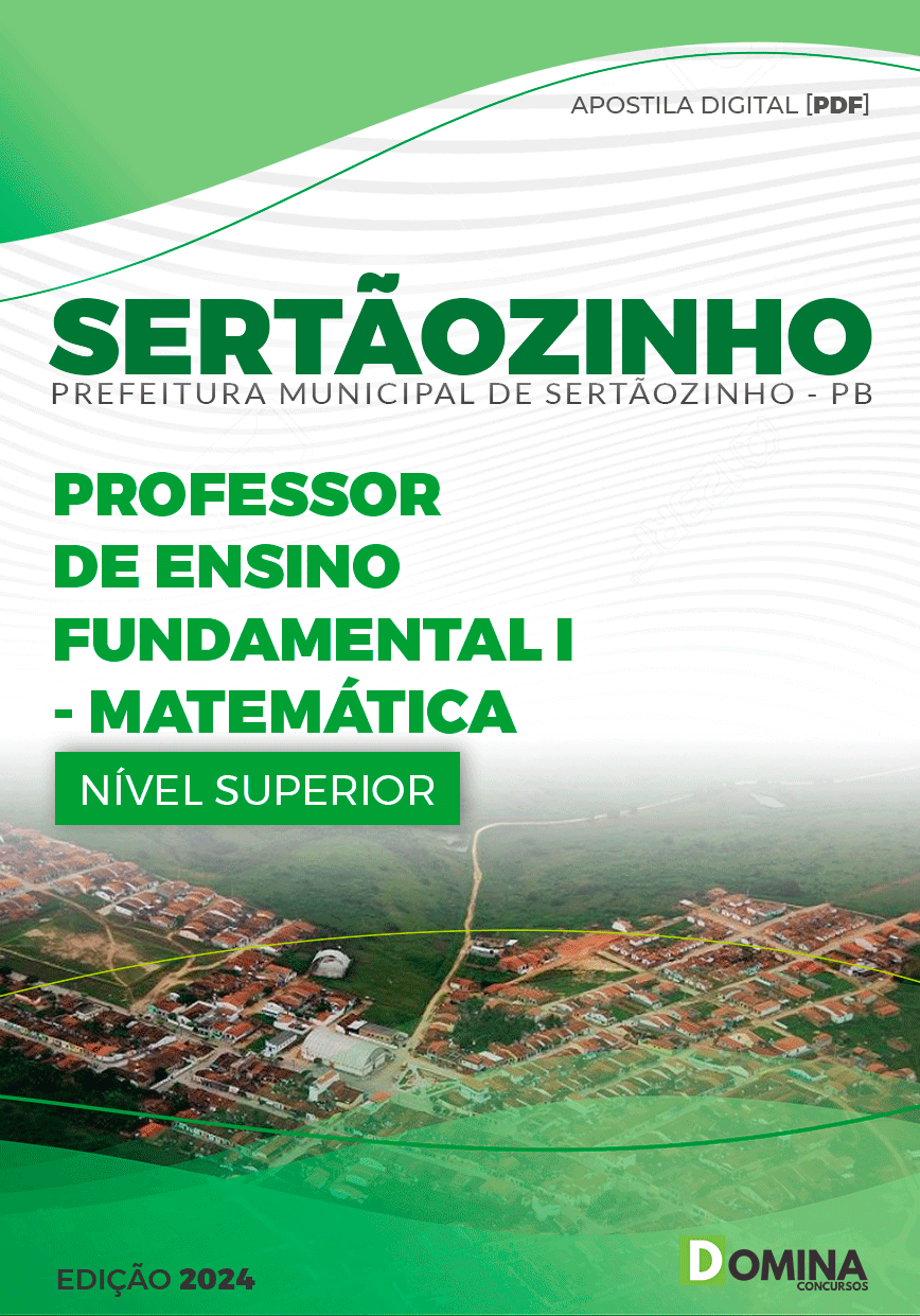 Apostila Pref Sertãozinho PB 2024 Professor EF I Matemática