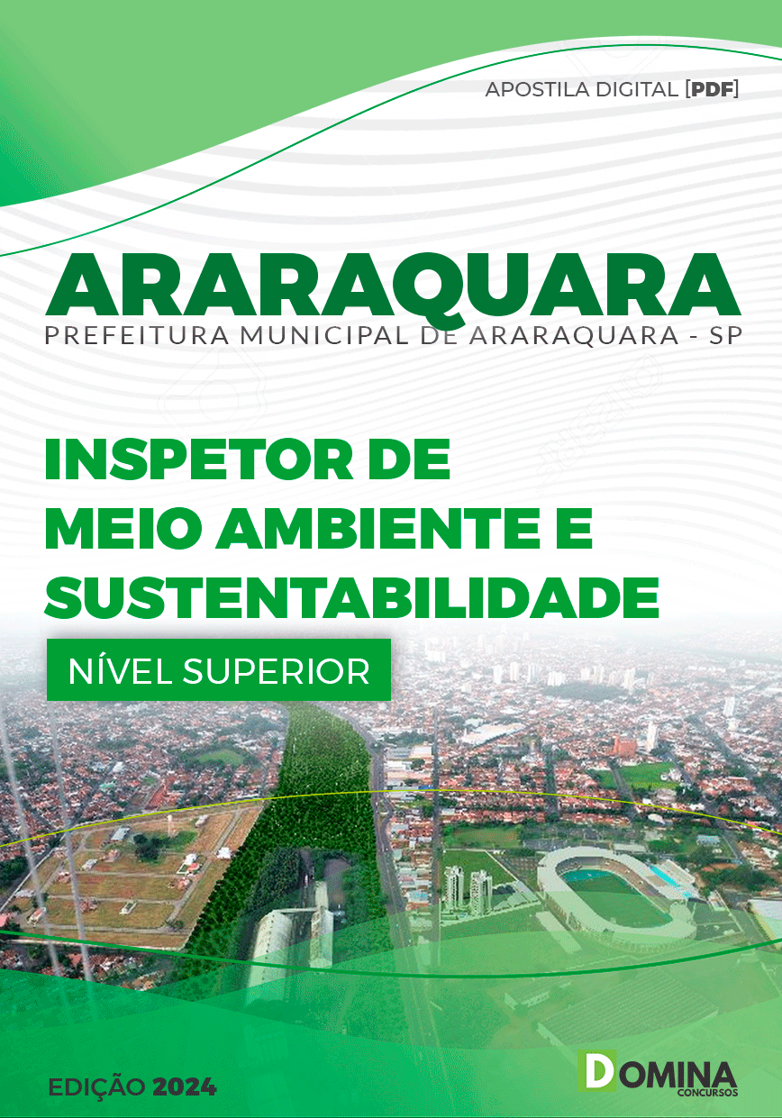 Apostila Pref Araraquara SP 2024 Inspetor de Meio Ambiente