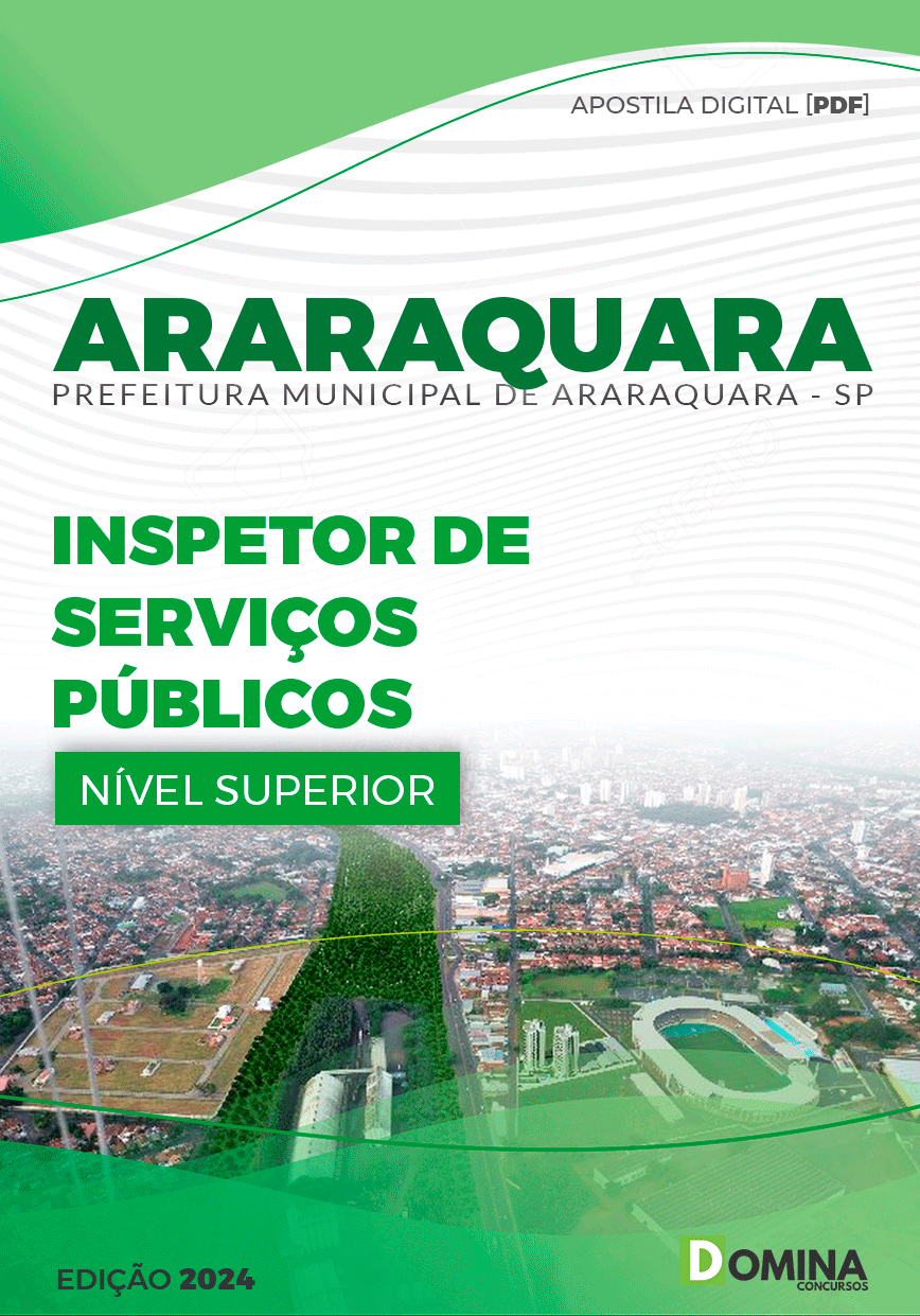 Apostila Pref Araraquara SP 2024 Inspetor de Serviços Públicos