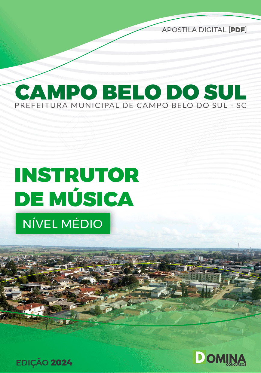Pref Campo Belo do Sul SC 2024 Instrutor de Música