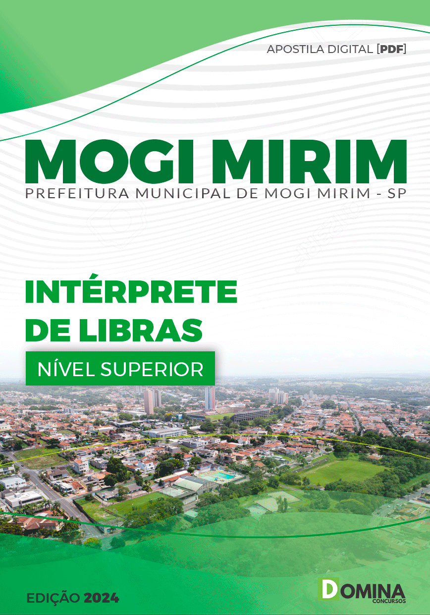 Apostila Pref Mogi Mirim SP 2024 Intérprete Libras