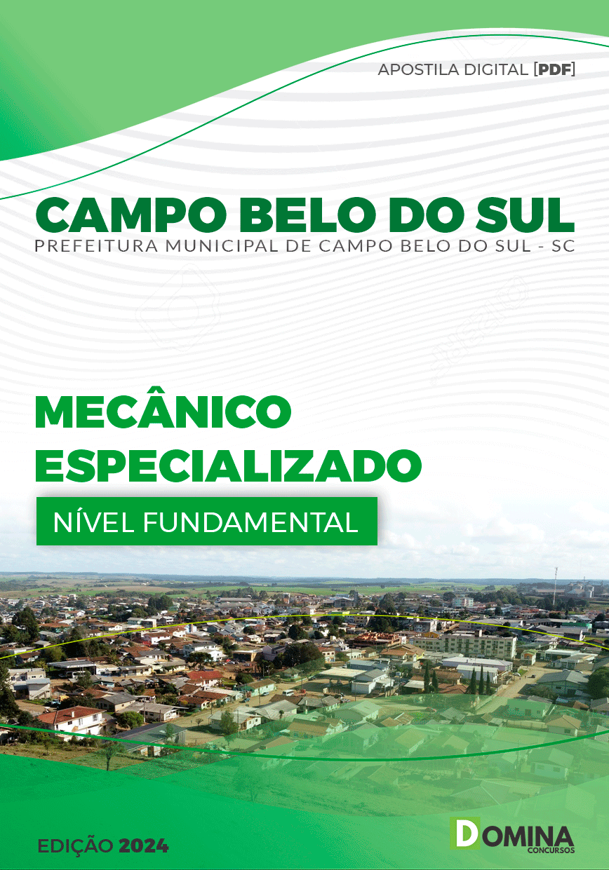Pref Campo Belo do Sul SC 2024 Mecânico Especializado