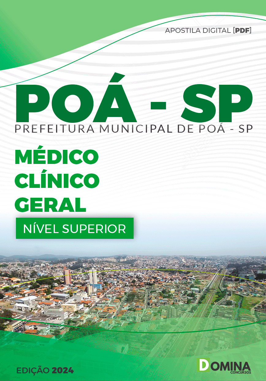 Apostila Pref Poá SP 2024 Médico Clínico Geral