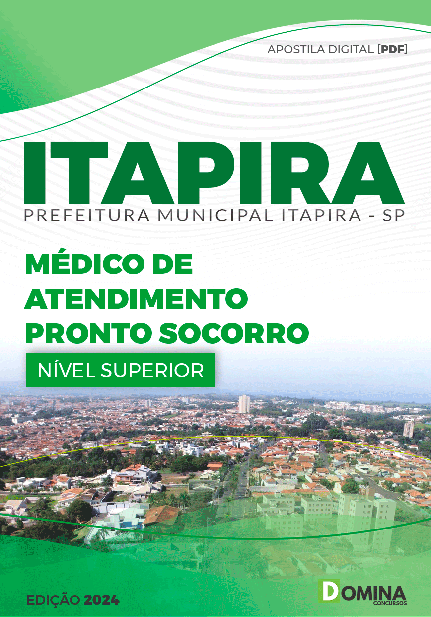 Pref Itapira SP 2024 Médico de Atendimento Pronto Socorro