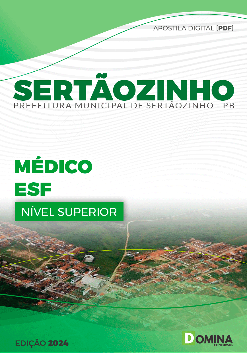 Apostila Pref Sertãozinho PB 2024 Médico ESF
